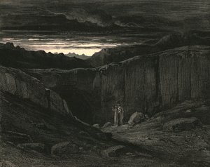 Hagyja fel minden reményét, ti, akik ide beléptek, c1890. alkotó: Gustave Dore