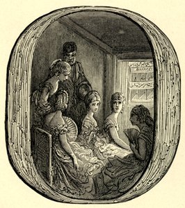 Egy opera box at alkotó: Gustave Dore