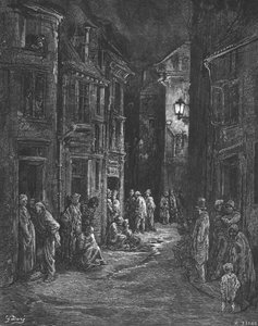 "Bluegate Fields", 1872. alkotó: Gustave Dore