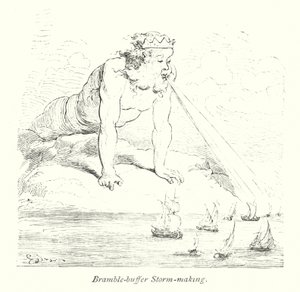 Bramble Buffer Storm Making (gravírozás) alkotó: Gustave Dore