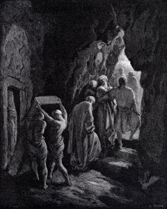 Sára temetése alkotó: Gustave Dore
