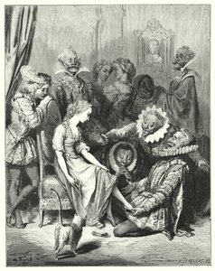 Cendrillon; Hamupipőke (metszet) alkotó: Gustave Dore