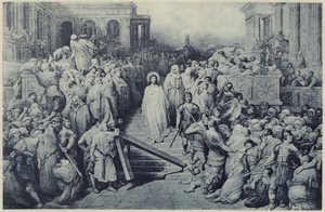 Krisztus elhagyja a Praetóriumot (litho) alkotó: Gustave Dore