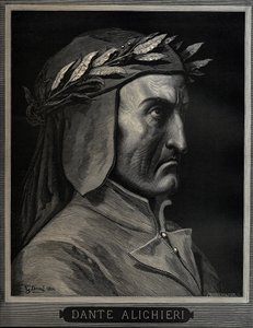 Dante Alighieri 1265-1321, 1860 alkotó: Gustave Dore
