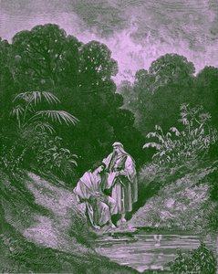 David és Jonathan, Gustave Doré- Biblia alkotó: Gustave Dore