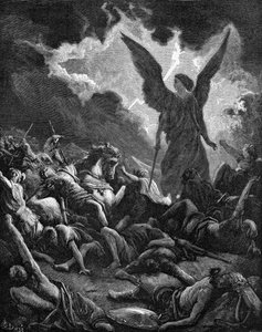 Szanherib házigazdájának megsemmisítése alkotó: Gustave Dore