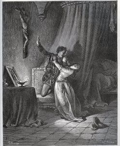 Don Fernand kinyilvánítja lángját Dorothee-nak – Miguel Cervantes „Don Quijote de la Mancha” című művéből alkotó: Gustave Dore