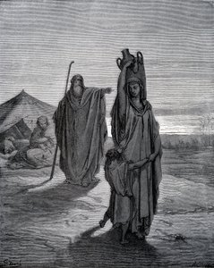 Hágár kiűzése alkotó: Gustave Dore