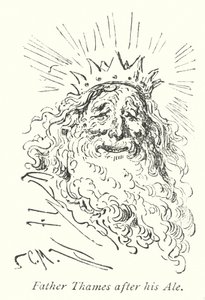 Thames atya a sör után (metszet) alkotó: Gustave Dore
