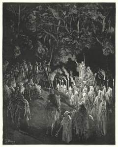 Gustave Dore Don Quijote: "A ruhás alak felállt" (metszet) alkotó: Gustave Dore