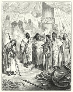 Gustave Dore Don Quijote: "Levágták a fejét, és elvitték a török tábornoknak" (metszet) alkotó: Gustave Dore
