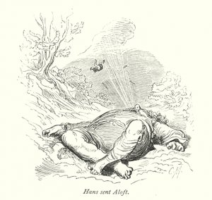 Hans Sent Aloft (metszet) alkotó: Gustave Dore