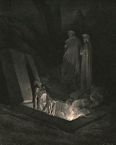 Ő, amint ott álltam a sírok lábánál, eyd nekem egy helyet, c1890. alkotó: Gustave Dore