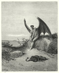 Illusztráció: Gustave Dore: Miltons Paradise Lost, IX. könyv, 182., 183. sor