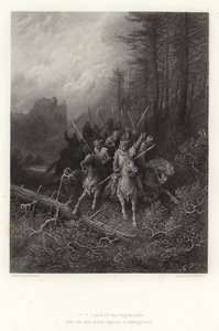 Alfred Tennyson illusztrációja Vivien számára alkotó: Gustave Dore
