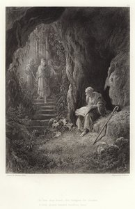 Alfred Tennyson illusztrációja Vivien számára alkotó: Gustave Dore
