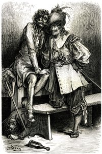 Illusztráció a Fracasse kapitányhoz alkotó: Gustave Dore