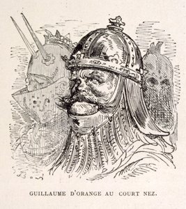 Orániai Vilmos király illusztrációja. a La legende de Croque-Mitaine című kötetből. alkotó: Gustave Dore