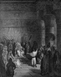 József megmagyarázza Fáraó álmát alkotó: Gustave Dore