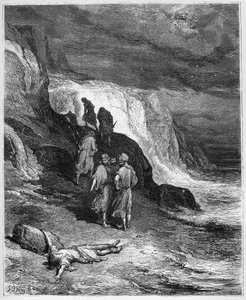 Jupiter et le Passenger – JUPITER ÉS AZ UTAS – Jean de La Fontaine „Fables”-jából alkotó: Gustave Dore