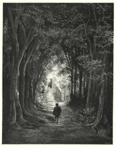 La Belle Au Bois Dormant; Csipkerózsika (metszet) alkotó: Gustave Dore