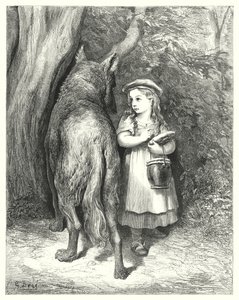 Le Petit Chaperon Rouge; Piroska alkotó: Gustave Dore