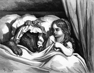 Piroska, Gustave Doré metszete. alkotó: Gustave Dore