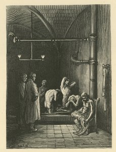 Férfiak a fürdőben a Menedékházban alkotó: Gustave Dore
