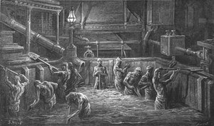 "Mixing the Malt", 1872. alkotó: Gustave Dore
