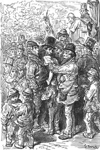 „A gyűrűn kívül”, 1872. alkotó: Gustave Dore