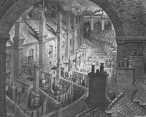 „London felett – vasúton”, 1872. alkotó: Gustave Dore