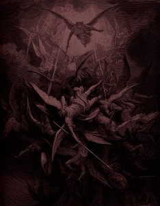 Elveszett paradicsom: A lázadó angyalok bukása, Doré művész alkotó: Gustave Dore