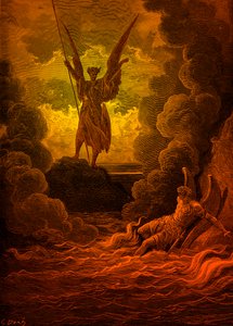 Elveszett paradicsom: Sátán és Belzebub.by Doré alkotó: Gustave Dore
