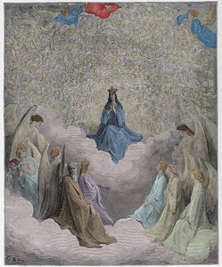 Paradiso, 31. ének: A mennyország királynője – Dante Alighieri alkotó: Gustave Dore