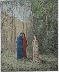 Purgatorio, 5. ének: Dante beszél Pia de Tolomei-vel alkotó: Gustave Dore