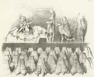 Racine a versailles-i udvar előtt 1695 (mélynyomás) alkotó: Gustave Dore