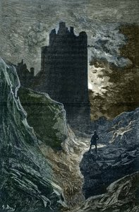 Romantika: „A félelem vára”” Gustave Dore (1832-1883) illusztrációja (A félelem vára, romantika, Gustave Dore illusztrációja) Magángyűjtemény alkotó: Gustave Dore