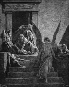 Egyiptom hét pestisjárványa, 1866 alkotó: Gustave Dore
