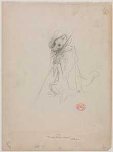 Vázlat a Farkasból lett pásztorhoz, c. 1868. alkotó: Gustave Dore