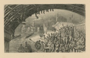 Nézők hajóversenyt néznek alkotó: Gustave Dore