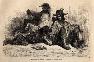 Az Alcala de Henares Egyetem körzetében élő tonhal (vagy tunantes) hallgatók sajátossága, hogy a tétlen, szabad és kóbor életet felvállaló hallgatók nem tanulnak, vázolnak az élőben Gustave Dore. Metszet az utazás illusztrálására alkotó: Gustave Dore