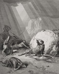 Szent Pál megtérése, ApCsel 9:1-6, illusztráció Dore 
