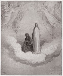 Az isteni színjáték (La Divina Commedia, La Divine Comedie), Paradiso, 21. ének: Boldog Beatrice a hetedik körben - Dante Alighieri (1265-1321) - Illusztráció: Gustave Dore (1832-1883) alkotó: Gustave Dore