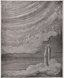 Az isteni színjáték (La Divina Commedia, La Divine Comedie), Paradiso, 28. ének: A menny tündöklő serege - Dante Alighieri (1265-1321) - Illusztráció: Gustave Dore (1832-1883) alkotó: Gustave Dore