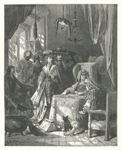 La Fontaine meséi: Fontaine: A jövendőmondó (metszet). alkotó: Gustave Dore
