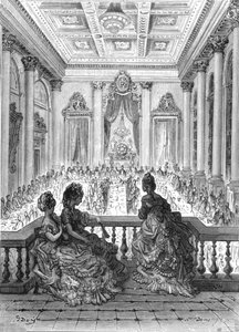 "The Goldsmiths at Dinner", 1872. alkotó: Gustave Dore