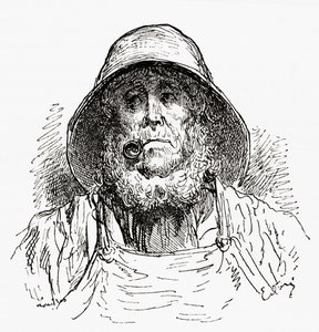 A marseille-i tengerész, Gustave Dore rajza után. A Gustave Dore élete és emlékei című, 1885-ben megjelent kötetből. alkotó: Gustave Dore