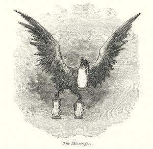 A hírnök (metszet) alkotó: Gustave Dore