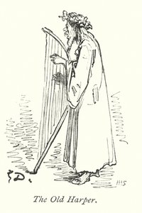Az öreg Harper (metszet) alkotó: Gustave Dore
