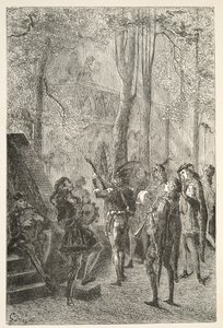 Sir Gareth házasságának öröme, Charles Henry Hanson Arthur király napjainak történeteiből, pub.1898 alkotó: Gustave Dore